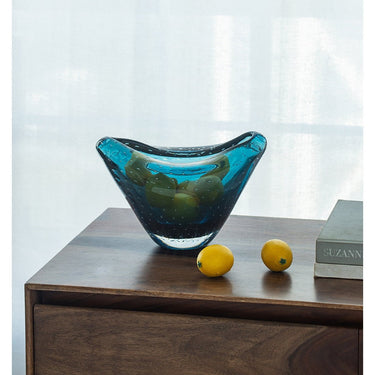 Blue Glass Vase at online8 furniture store Auckland