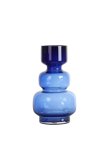 Blue Globe Vase - Tall at online8 furniture store Auckland