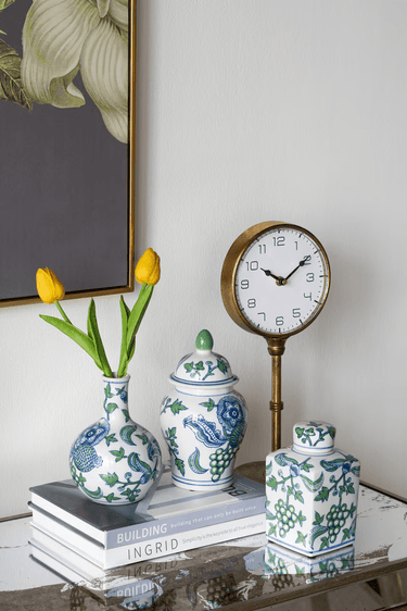 Blue & Green Porcelain - Set of 3 at Online8 Furniture Auckland NZ