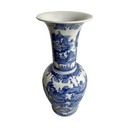 Blue & White Flute Shape Porcelain Urn at Online8 Furniture Auckland NZ