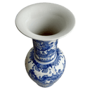 Blue & White Flute Shape Porcelain Urn at Online8 Furniture Auckland NZ