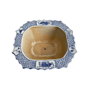 Blue & White Hexagonal Planter at online8 furniture store Auckland