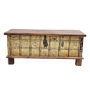 Boho Hand Carved Vintage Trunk at online8 furniture store Auckland
