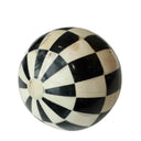 Bone Ball 12cm Black & White Fin at online8 furniture store Auckland