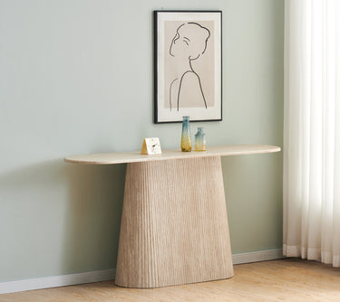 Bordeaux Travertine Hall Table at online8 furniture store Auckland