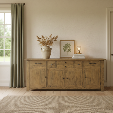 Bosquet 4 Door & 6 Drawer Buffet Table-2160cm