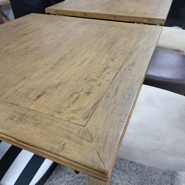 Bosquet Double Extension Dining Table - Rustic Light at online8 furniture store Auckland