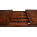 Bosquet double extension dining table -Rustic Medium at online8 furniture store Auckland