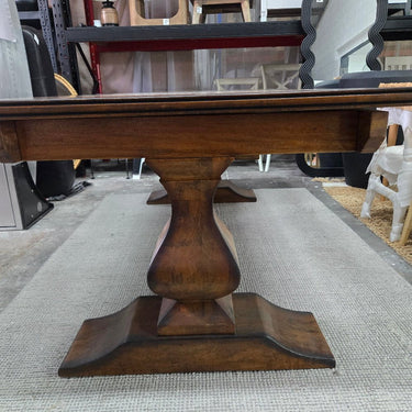 Bosquet Pedestal Double Extension Dining Table at online8 furniture store Auckland