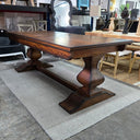 Bosquet Pedestal Double Extension Dining Table at online8 furniture store Auckland