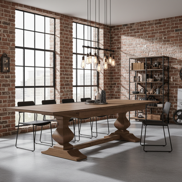 Bosquet Pedestal Double Extension Dining Table at Online8 Furniture Auckland NZ