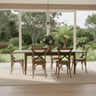 Bosquet Studio Extension Dining Suite - 6 Seater at online8 furniture store Auckland