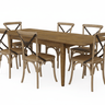 Bosquet Studio Extension Dining Suite - 6 Seater at Online8 Furniture Auckland NZ