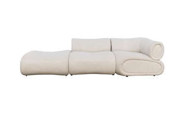 Boston Ottoman  - Oatmeal at online8 furniture store Auckland