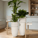Boston Planter Large - Textured White at online8 furniture store Auckland