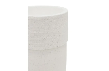 Boston Planter Large - Textured White at online8 furniture store Auckland