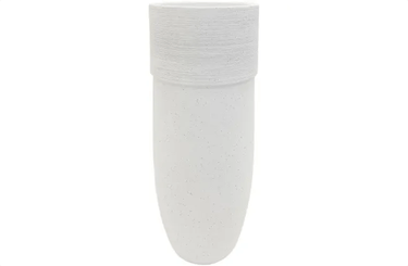 Boston Planter Large - Textured White at online8 furniture store Auckland