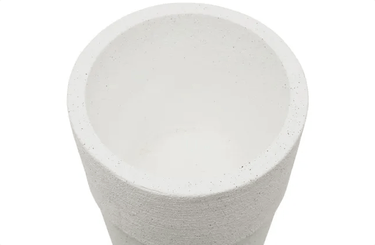 Boston Planter Medium - Textured White at online8 furniture store Auckland