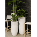 Boston Planter Medium - Textured White at online8 furniture store Auckland