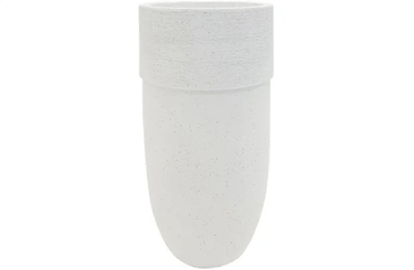 Boston Planter Medium - Textured White at online8 furniture store Auckland