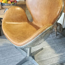 Boston Swivel Chair - Cuba Brown at online8 furniture store Auckland