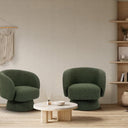 Boston Swivel Chair - Forest Green at online8 furniture store Auckland
