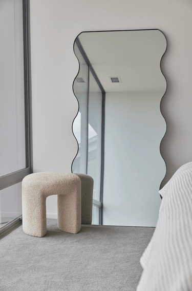 Boucle Stool | Ottoman at online8 furniture store Auckland