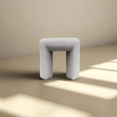Boucle Stool | Ottoman at online8 furniture store Auckland