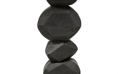 Boulder Wooden Floor Lamp - 165Cm at online8 furniture store Auckland