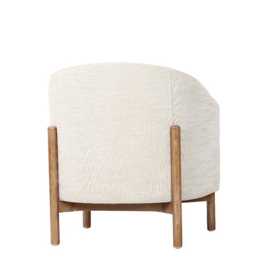 Bowie Rounded Fabric Tub Armchair at online8 furniture store Auckland