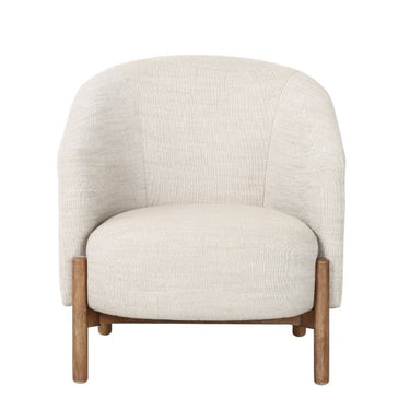 Bowie Rounded Fabric Tub Armchair at online8 furniture store Auckland