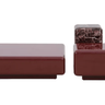 Boyd High Gloss Coffee Table Set of 3 - Vermilion at online8 furniture store Auckland