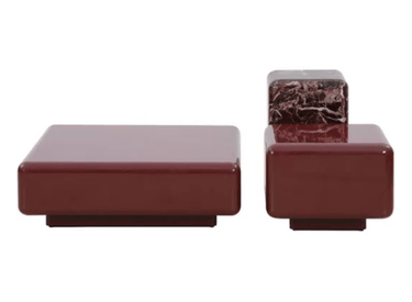 Boyd High Gloss Coffee Table Set of 3 - Vermilion at online8 furniture store Auckland