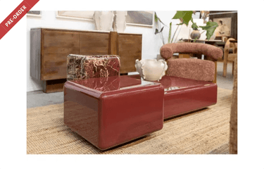 Boyd High Gloss Coffee Table Set of 3 - Vermilion at online8 furniture store Auckland