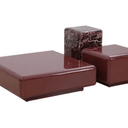 Boyd High Gloss Coffee Table Set of 3 - Vermilion at online8 furniture store Auckland