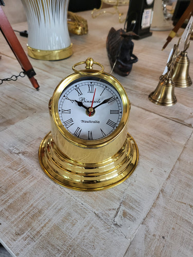 Brass Binacle Table Clock at online8 furniture store Auckland