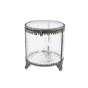 Brass & Glass Round Jewelldery Box at online8 furniture store Auckland