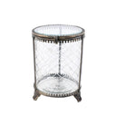 Brass & Glass Round Jewelldery Box at online8 furniture store Auckland