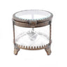 Brass & Glass Round Jewelldery Box at online8 furniture store Auckland