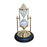 Brass Sand Timer on Wooden Stand at online8 furniture store Auckland