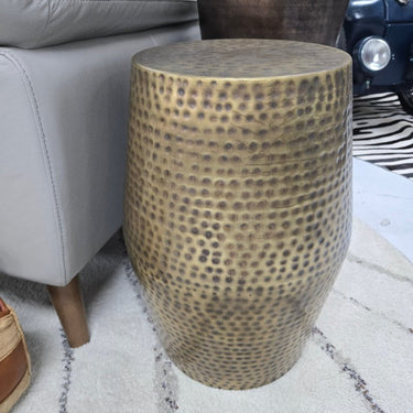 Brass Stool - Antique Gold at online8 furniture store Auckland