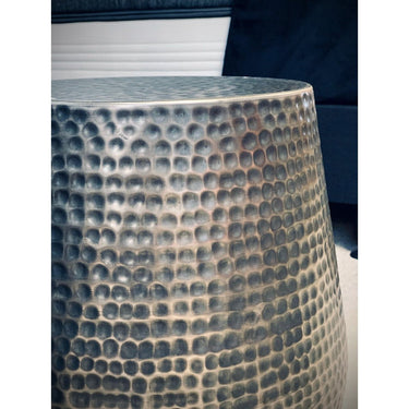 Brass Stool - Pewter at online8 furniture store Auckland