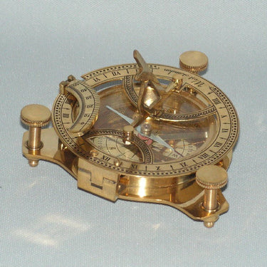 Brass Working Sundial Compass at online8 furniture store Auckland