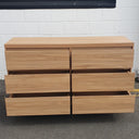 Bright 6 Drawer Dresser | Lowboy at online8 furniture store Auckland