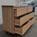 Bright 6 Drawer Dresser | Lowboy at online8 furniture store Auckland