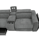 Bristol Electric Corner Recliner - Gray at online8 furniture store Auckland