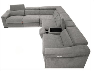 Bristol Electric Corner Recliner - Gray at online8 furniture store Auckland