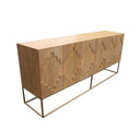 Brooklyn 6 Door Sideboard - Oak at online8 furniture store Auckland