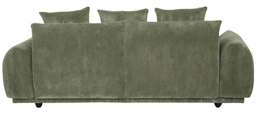 Brooklyn Plush Corduroy 3 Seat Sofa - Olive Green at online8 furniture store Auckland