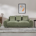 Brooklyn Plush Corduroy 3 Seat Sofa - Olive Green at online8 furniture store Auckland